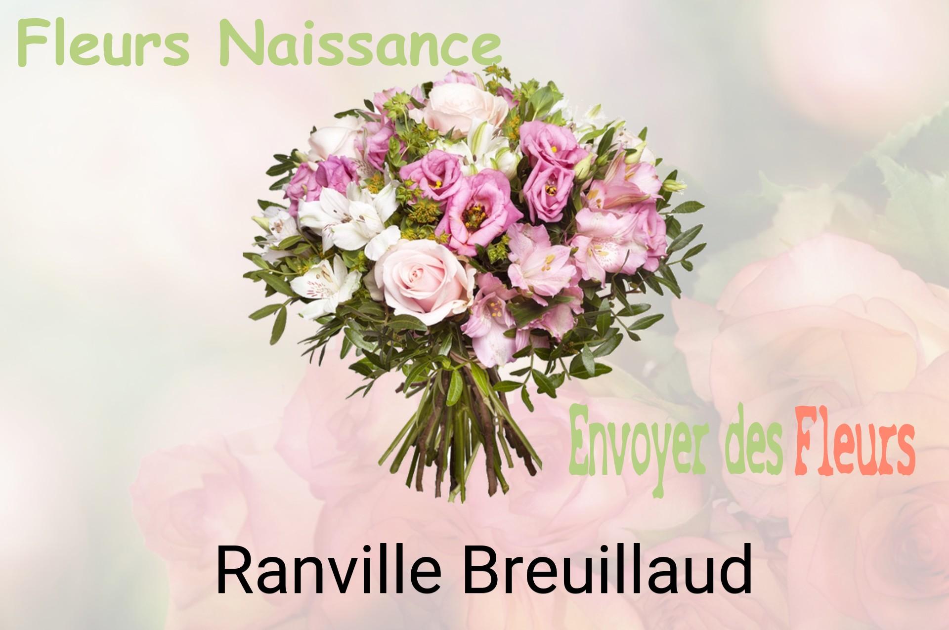Bouquet de fleurs de naissance livré à Ranville-Breuillaud